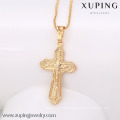 32444 Xuping new designed gold plated cross pendant